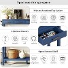 Grungis Farmhouse Console Table with 3 Drawers,Painted Entryway Table with Bottom Shelf & Iron Handles,Console Table for Living Room - 4 of 4