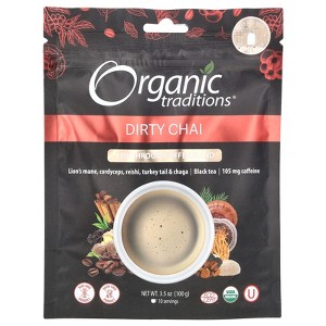 Organic Traditions 5 Mushroom Coffee Blend, Dirty Chai, 3.5 oz (100 g) - 1 of 2