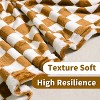 1pc Checkered Flannel Fleece Throw Blanket Soft Cozy Checkerboard Grid Print Chessboard Gingham Pattern Blankets, Christmas Gifts. - 4 of 4