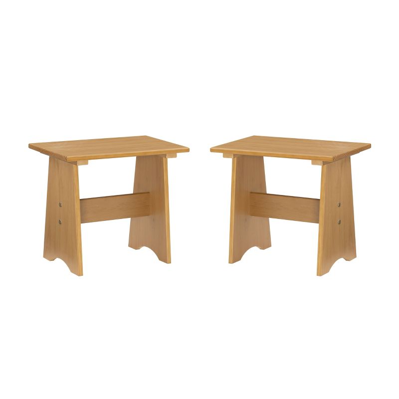 Set of 2 Merrill Small Backless Benches - Linon, 1 of 13