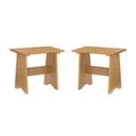 Set of 2 Merrill Small Backless Benches - Linon
