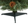 3ft Nearly Natural Pre-Lit LED White Mountain Pine with Pinecones Artificial Christmas Tree Clear Lights - 4 of 4