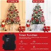 3FT Pre-Lit Christmas Tree with Snowflake Decorations,Small Artificial Christmas Tree with 78 Lights & 380 Branch Tips & Base Hinged Xmas Tree, 2Pcs - 4 of 4
