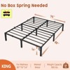 Metal Bed Frame – Tool-Less Assembly Platform Bed with Sturdy Steel Slats, No Box Spring Needed, for Guest Room, Kids, or Small Bedroom - 2 of 4