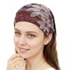 Unique Bargains Women's Eight-leaf Flower Lace Wide Headband 1 Pc - 4 of 4