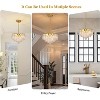 CityFurn 3-Light 17'' Gold Round Chandeliers Tiered Kitchen Island Pendant Light - 4 of 4