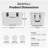 Hooure 60 Quart Cooler with Wheels, Ice Chests Portable Camping Cooler Holds Ice up to 6 Days, Leak-Proof Outdoor Insulated Cooler with Handle - 2 of 4