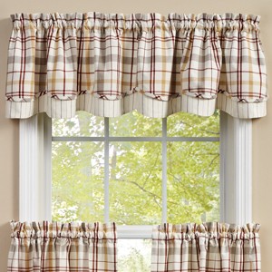 Park Designs Kingswood Lined Layered Valance 72x16 - 1 of 3