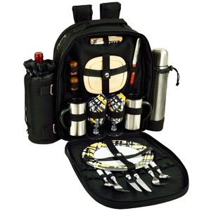 Picnic at Ascot Two Person Coffee Picnic Backpack with Soft Sided Cooler - 1 of 2