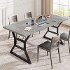 Jojoka 70.9" Large Dining Room Table for 6, Rectangular Kitchen Table with Heavy Duty Metal Legs,Gray - 4 of 4