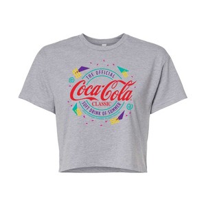 Women's - Coca-Cola - 90's Retro Original Logo Cropped Graphic T-Shirt - 1 of 4