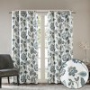 VYNXARIA 50*84"Jacquard Printed Room Darkening Curtain Panel,Aqua(Only 1 Pc Panel) - 4 of 4