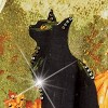 Collections Etc Ghostly Pumpkin Patch Sequin Accents Halloween Top - 4 of 4