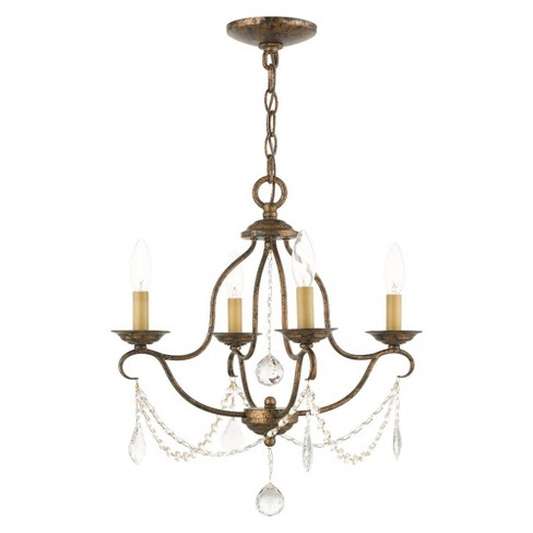 Livex Lighting Chesterfield 4 - Light Chandelier in  Hand Applied Venetian Golden Bronze - image 1 of 2