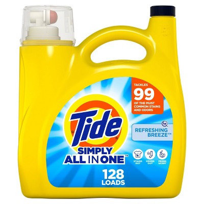 Image of Tide Clean & Fresh Simply Refreshing Breeze HE Compatible Liquid Laundry Detergent Soap - 168 fl oz