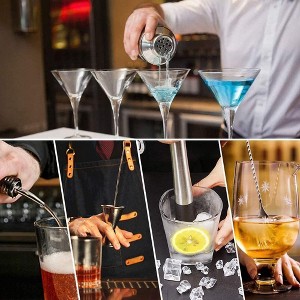 Swtroom 9 Piece Stainless Steel Cocktail Barware Sets Tools Bartending Kit Gift Set For Home Bar Party with Bar Accessories - 1 of 2