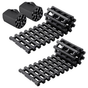 VEVOR 7 TON Traction Boards with TPR Material, Recovery Boards for Off-road Vehicles/Cars/Pickups/SUVs/RVs, Pair Tire Traction Mats on Snow, Black - 1 of 4
