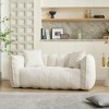 NicBex 64 Inch Loveseat,Modern Chenille Loveseat Beanbag Chair with 2 Pillows,Soft 2-Seater Couch for Living Room,Bedroom,Lounge - 3 of 4