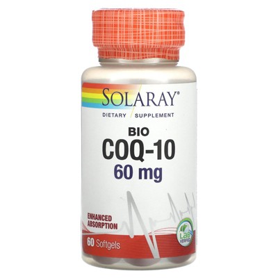 Solaray Bio CoQ-10, 60 mg, 60 Softgels