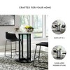 Centiar Round Dining Table Black - Signature Design by Ashley: Faux Marble Top, Counter Height, 4-Seater - 4 of 4