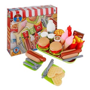 Topteng Hamburger Play Food Set -  30pc - 1 of 4