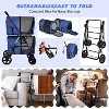 Tangkula 4-in-1 Double Pet Stroller w/ Detachable Carrier Travel Carriage for Cats - 4 of 4
