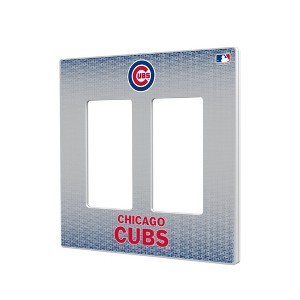MLB National League Teams Linen Hidden-Screw Light Switch Plate for Double Rocker - 1 of 4