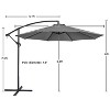 Yaheetech 10 Ft Patio Umbrella with Crank & Cross Base - 3 of 4