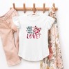 The Juniper Shop All You Need Is Love Coquette Toddler Flutter Sleeve Tee - 2 of 3