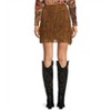 Women's Suede Fringe Short Skirt - Scully - 2 of 4