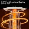 48,000 BTU Propane Patio Heater w/ 87" Quartz Glass, Tip-Safety, Wheels & Cover - 3 of 4