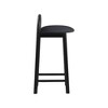Meridian Furniture,Calvin Black Vegan Leather Stool - 4 of 4
