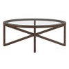 GDFStudio Aleister Modern Wooden Tempered Glass Coffee Table - 4 of 4