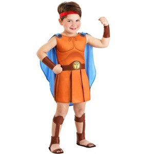 HalloweenCostumes.com 2T  Boy  Toddler Deluxe Disney Hercules Costume | Disney Costumes, Brown/Blue/Brown - 1 of 4