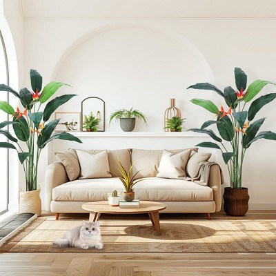 Artificial Bird of Paradise Plant 6FT(72in) Fake Palm Tree
