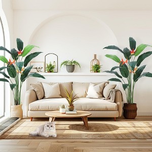 Artificial Bird of Paradise Plant 6FT(72in) Fake Palm Tree - 1 of 4