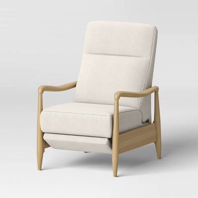 Power Recliner Chair With Split Back And Pillow Top Cream - Benzara : Target