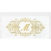 Linum Home Textiles 100% Turkish Cotton MONICA Gold Thread 2PC Embellished Bath Towel Set - 3 of 3