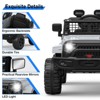 Kids Electric Truck, 3 Speed Toy Car, 12V Electric Truck, Spring Suspension, with Parent Remote, LED Lights, Seat Belt, Music, for Boys Girls - 2 of 4