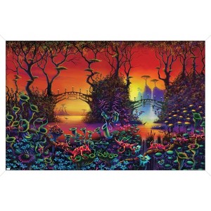Trends International Danny Flynn - Red Jungle Framed Wall Poster Prints - 1 of 4