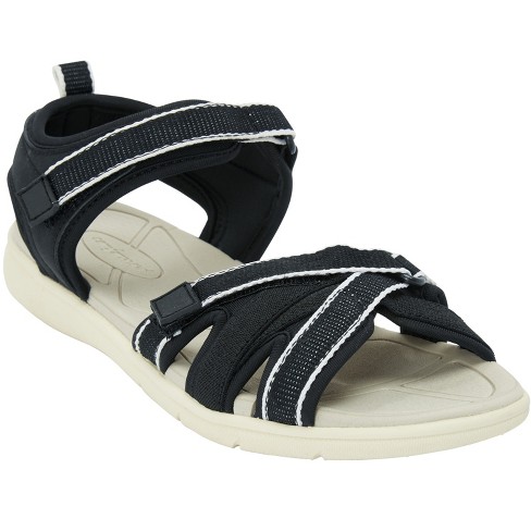 Comfortview Women's Wide Width The Annora Water Friendly Sandal, 10 W -  Black