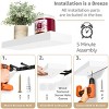 5 Pack 16 Inch Sorbus Long Floating Wall Shelves for Bedroom, Decor, Kitchen, Living Room - for Trophies, Frames, Bookshelf - 4 of 4