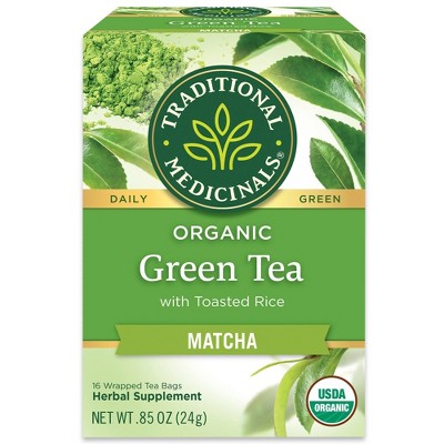 Traditional Medicinals Organic Green Tea Matcha Tea Bags - 16ct