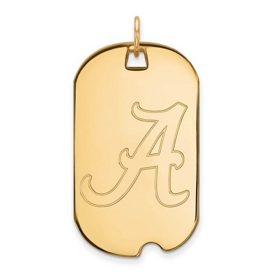 Black Bow Jewelry 10k Yellow Gold Alabama Crimson Tide NCAA Large Pendant
