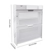 YIYIBYUS 3 Tier Free Standing Shoe Storage Cabinet With 2 Flip Door - 4 of 4