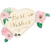 LoonBalloon 27 Inch Wedding Natural Balloon Best Wishes with 4 Latex Balloons – Elegant & Festive Wedding Balloon Set - 2 of 3