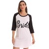 Just Love Womens Bridal Pajamas - 100% Cotton Nightgown  for Women Bride & Bridesmaid - 2 of 4