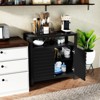 GlasFlength Decorative Storage Cabinets, Stylish and Functional Storage for Every Room, Bedroom, Living Room, Kitchen, Black,31.7”*14”*31.9" - 4 of 4