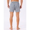 INSPIRE CHIC Men's Classic Elastic Waistband Plaid Pattern Boxer Shorts - 3 of 4
