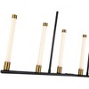 Artcraft Lighting Infiniti 6 - Light Island Pendant Light in  Matte Black/Brass - 4 of 4